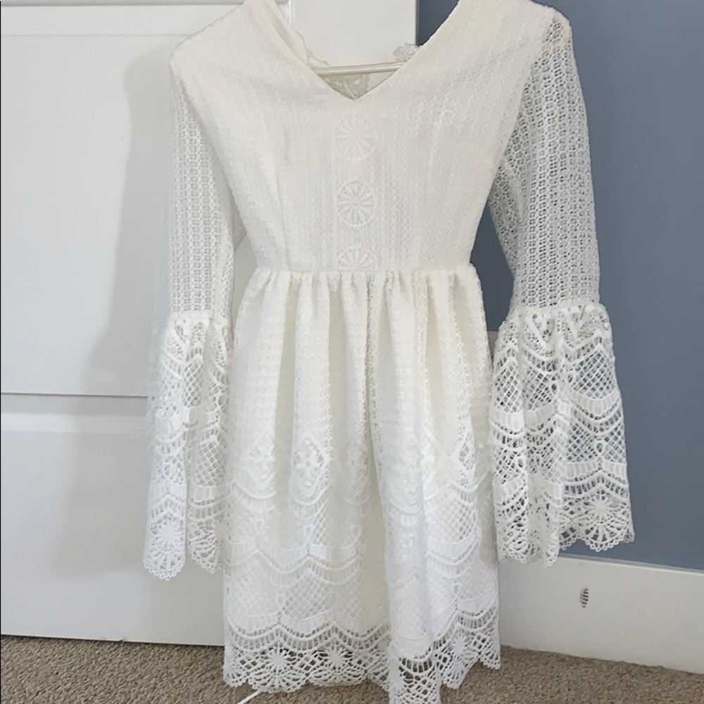 Fancy white dress